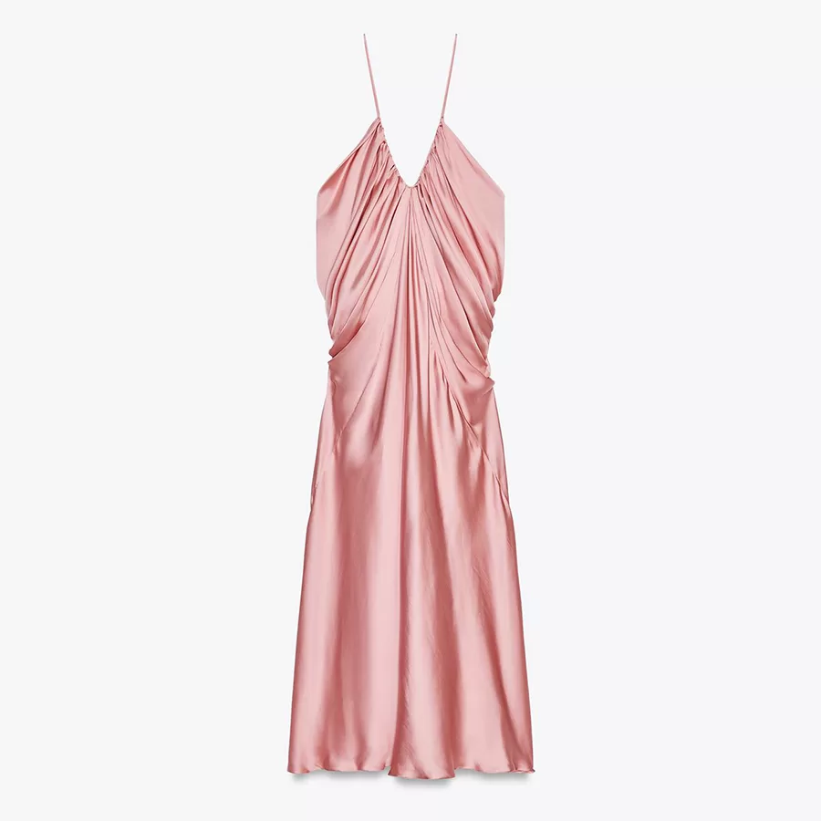 Buy Of The Day: Σατέν ντραπέ φόρεμα ΖARA